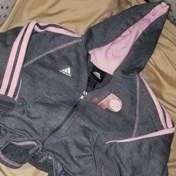 SUPER CUTE LITTLE GIRLS ADIDAS INDIANA PACERS SWEAT SUIT (READ DESCRIPTION) - Picture 7 of 9